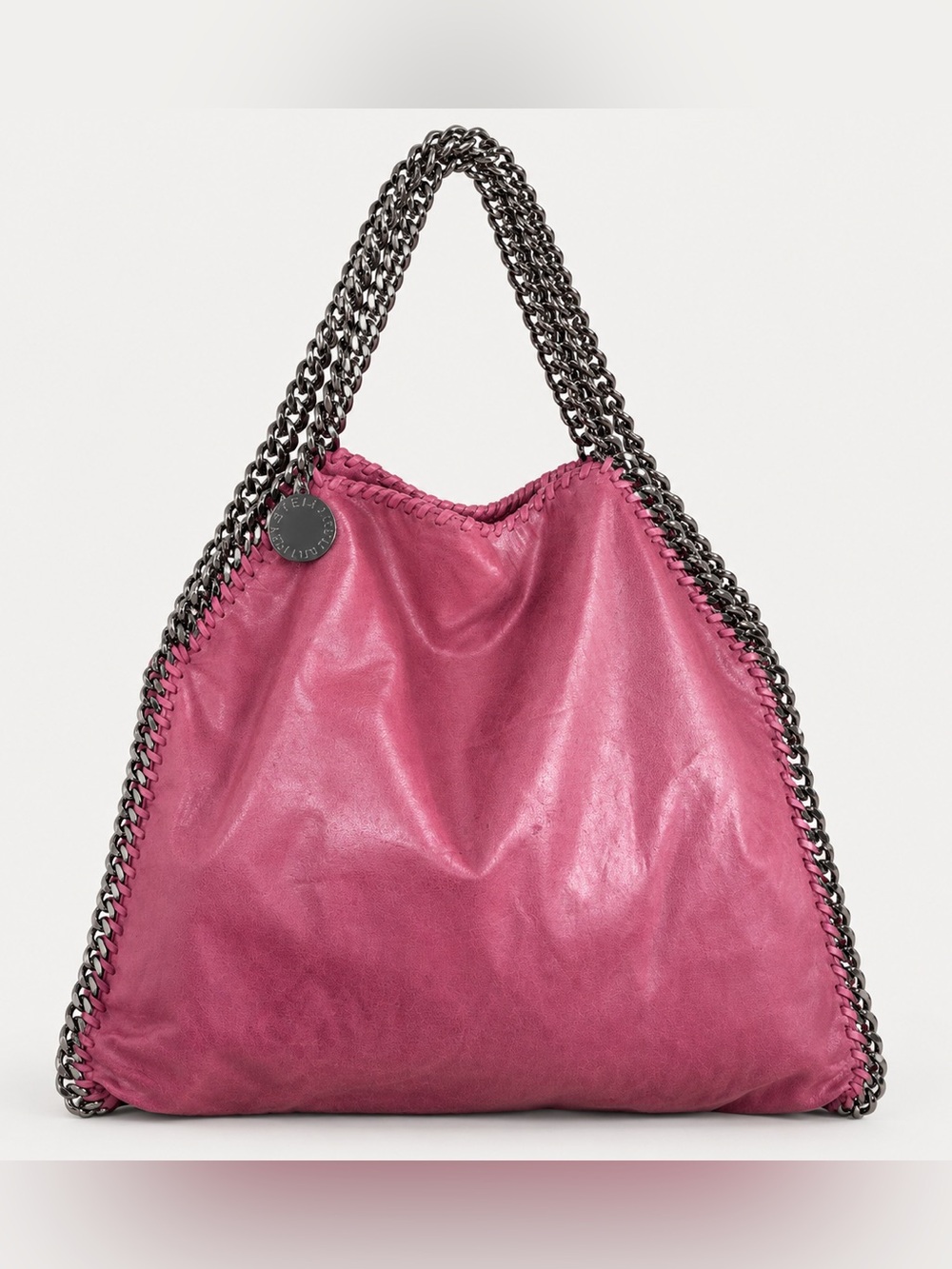 Stella McCartney Falabella Pink Vegan Leather Chain Hobo Bag